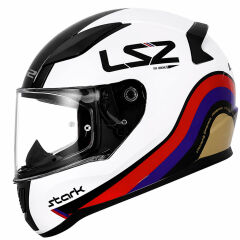 LS2 Rapid 2 Stark Beyaz Kırmızı Mavi KASK