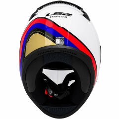 LS2 Rapid 2 Stark Beyaz Kırmızı Mavi KASK