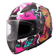 LS2 Rapid 2 Cyberg Mat Mor Kask