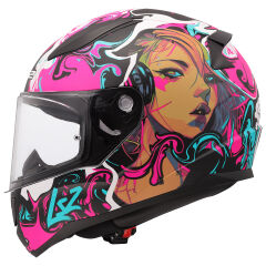 LS2 Rapid 2 Cyberg Mat Mor Kask
