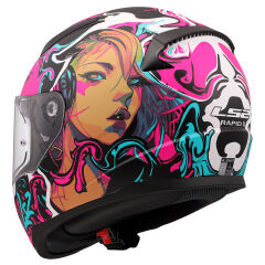 LS2 Rapid 2 Cyberg Mat Mor Kask