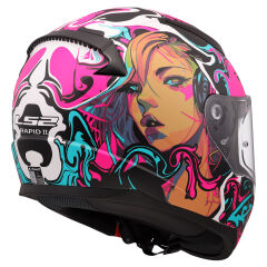 LS2 Rapid 2 Cyberg Mat Mor Kask