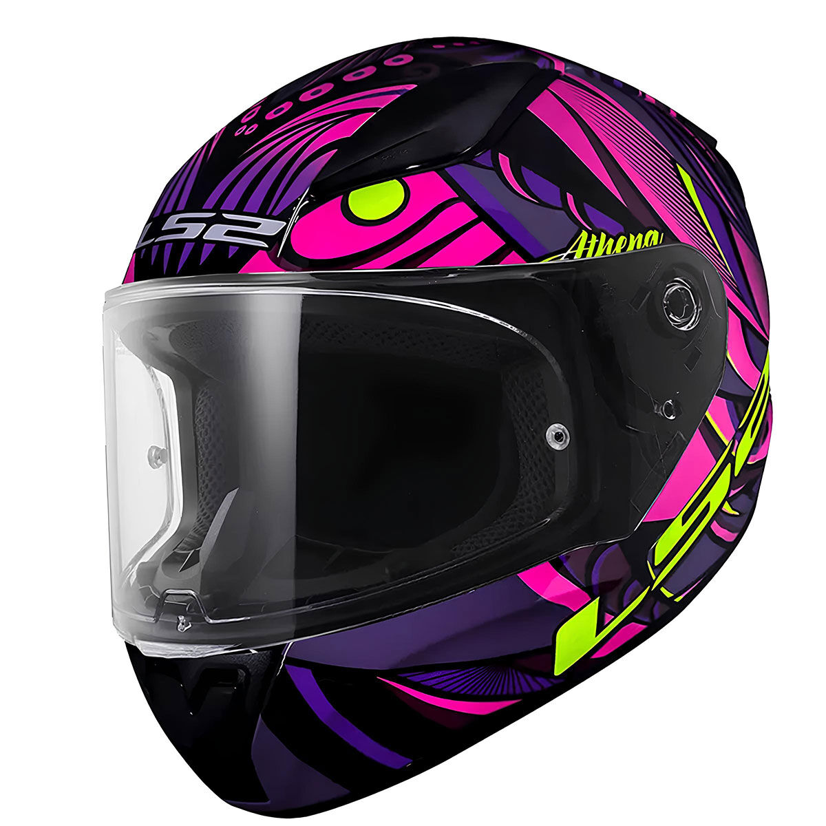 LS2 Rapid 2 Athena Siyah Mor Kask