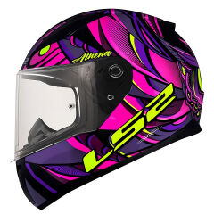 LS2 Rapid 2 Athena Siyah Mor Kask
