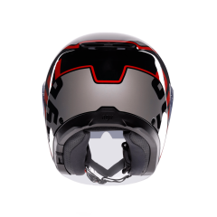 Agv irides Valenza Matt Grey Blk Red Açık Kask