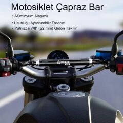 HB4-L Motosiklet Gidon Arası Navigasyon Uzatma Çubuğu – Uzun Tip Ayarlanabilir