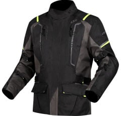 LS2 Narvik Gri - Siyah - Neon Sarı Mont